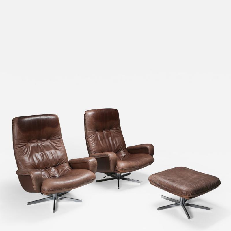  de Sede Lounge Chair Set S231 James Bond by De Sede Switzerland 1969