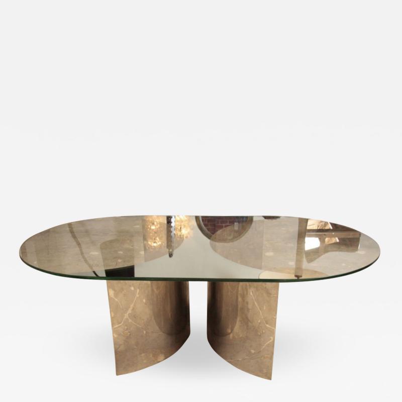  ma 39 Italian Mirror and Steel Table