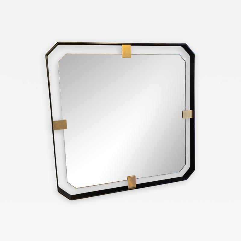  ma 39 MA 39s Iron floating and Brass Square Mirror 21st Century Italy