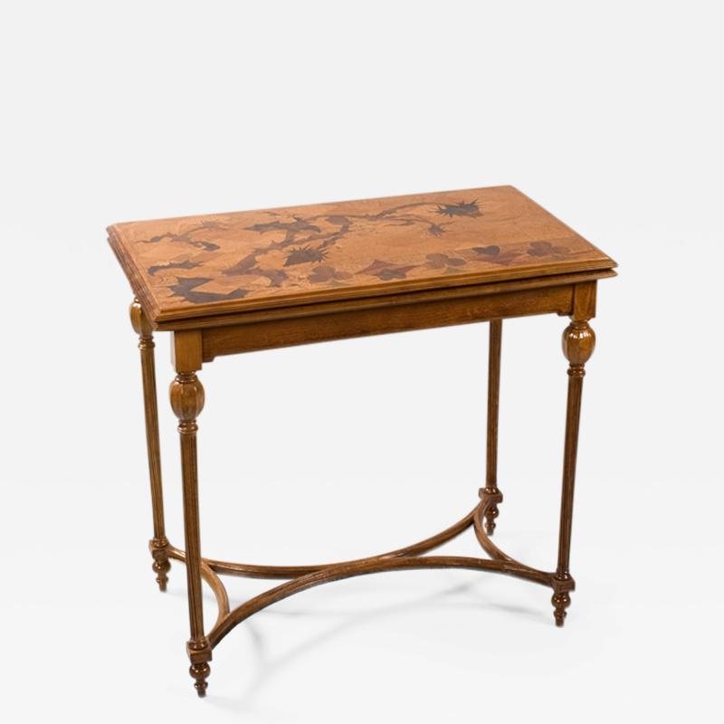  mile Gall French Art Nouveau Games Table by Gall 