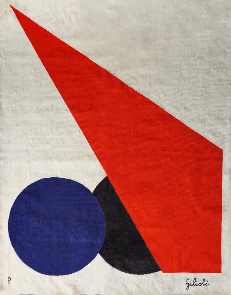 mile Gilioli Handwoven modern tapestry by mile Gilioli Abstract Geometry