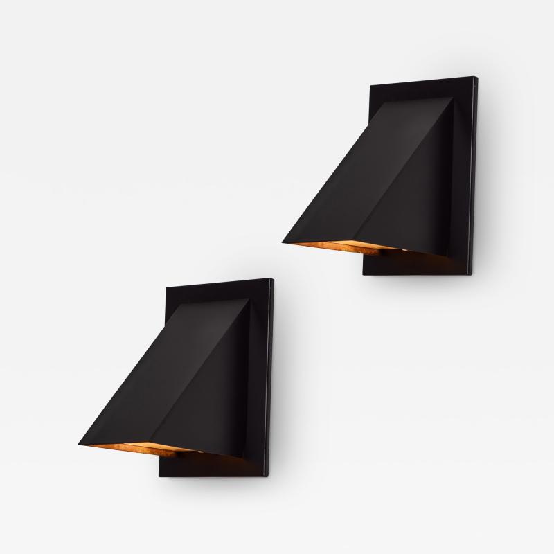  rsj Pair of Jonas Bohlin Oxid Wall Lights for rsj in Black