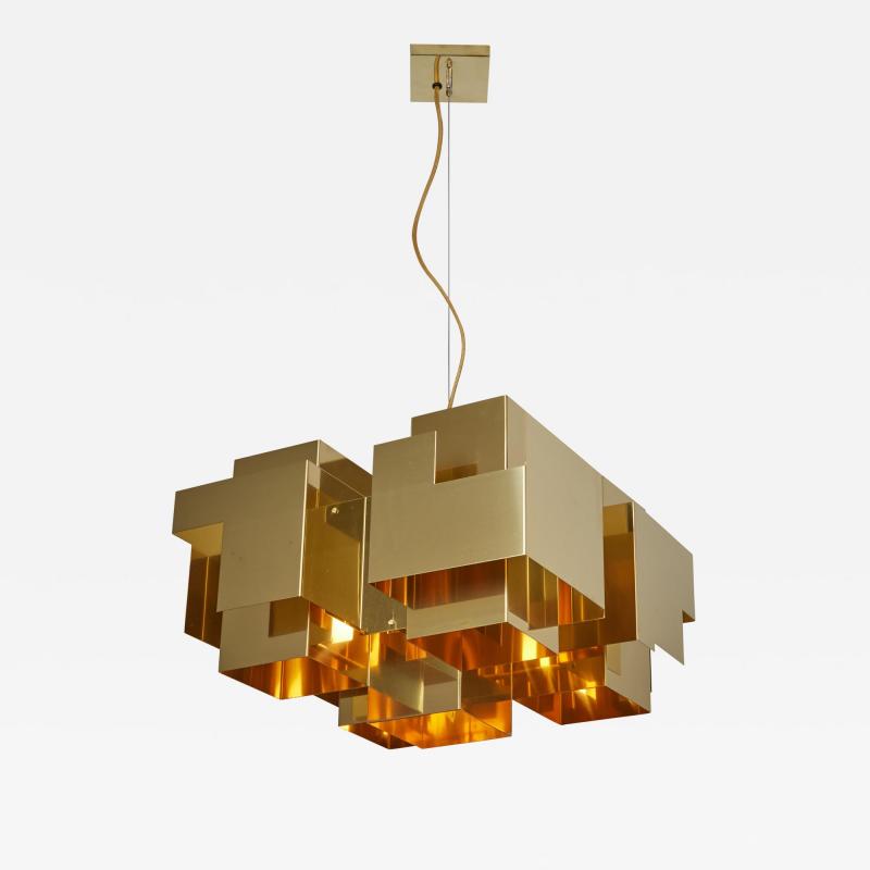  rsj Skyline Brass Chandelier by Folkform for rsj 