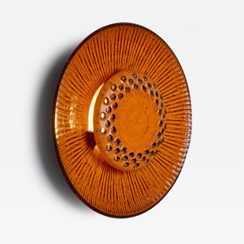 1 of 2 Red Flower Wall Lamp in Ceramic Nr 1