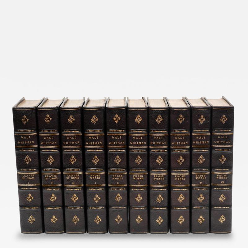 10 Volumes Walt Whitman The Complete Writings