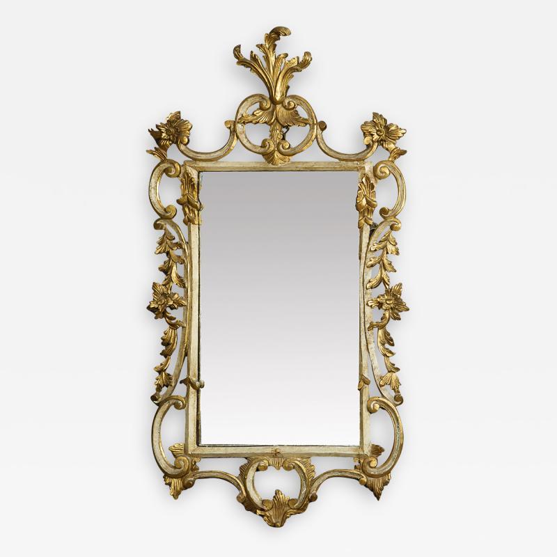 1023 Early 19th Century English Georgian Gilt Rococo Mirror