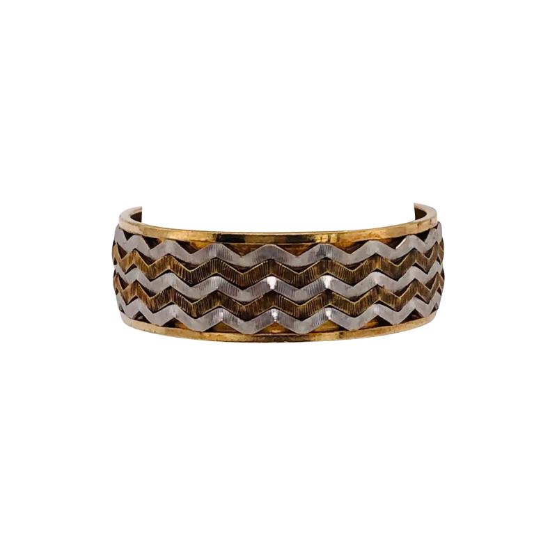 14 Karat Two Tone Band Ring or Wedding Band