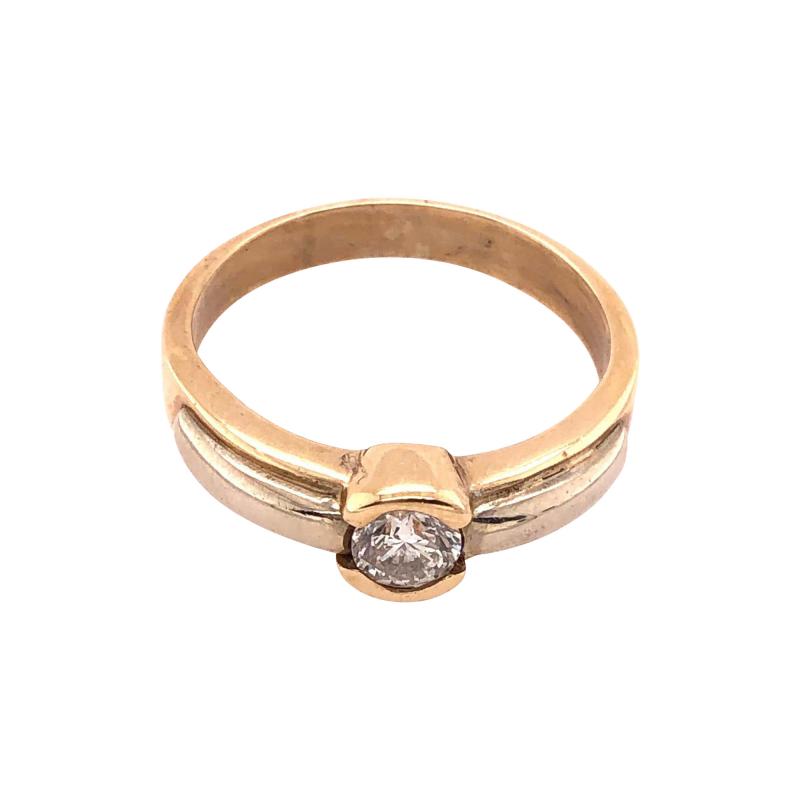 14 Karat Yellow Gold Engagement Bridal Ring 0 50 Total Diamond Weight