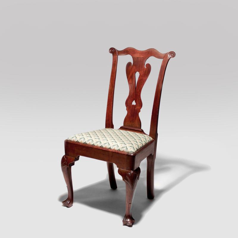 Fine Walnut Queen Anne Side Chair c 1760
