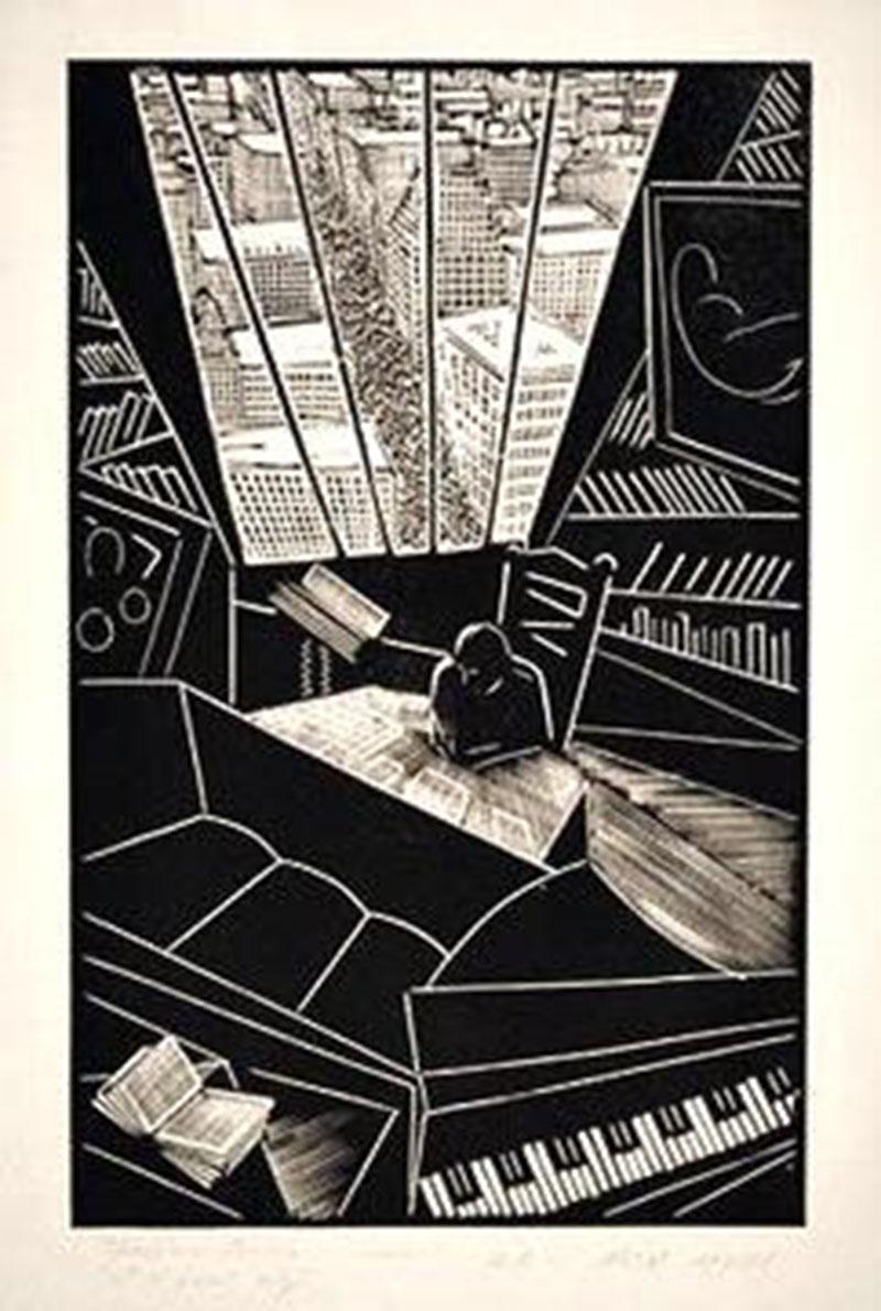 Wharton Esherick Theodore Dreiser Of a Great City 1928