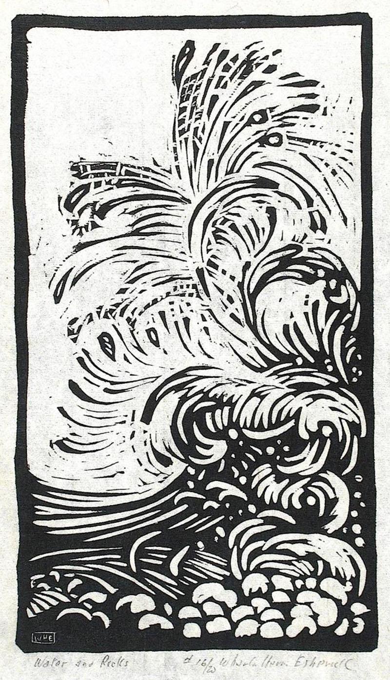 Wharton Esherick Water and Rocks 1923