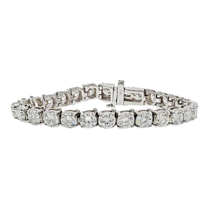 14K WHITE GOLD 11 72 CARATS DIAMOND TENNIS BRACELET