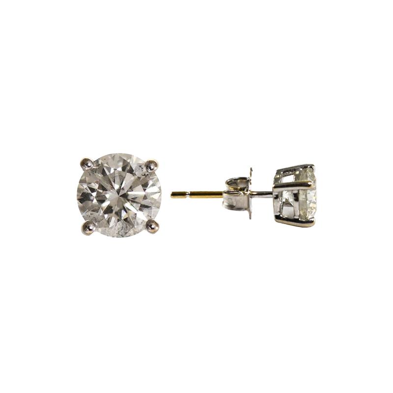 14K White Gold Diamond Stud Earrings 1 60ct