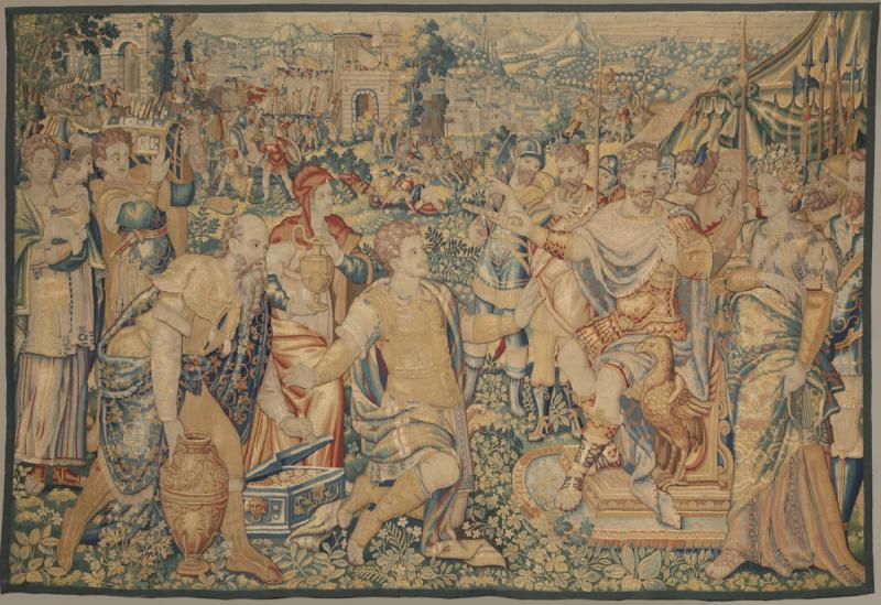 16TH CENTURY BRUSSELS HISTORICAL TAPESTRY