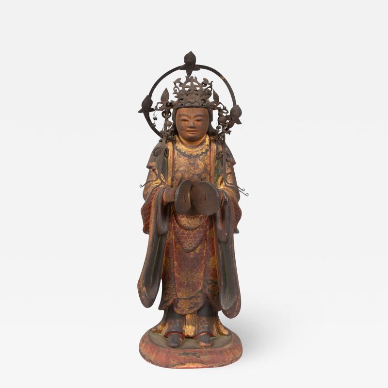 16th Century Japanese Sculpture of a Buddhist Tenbu