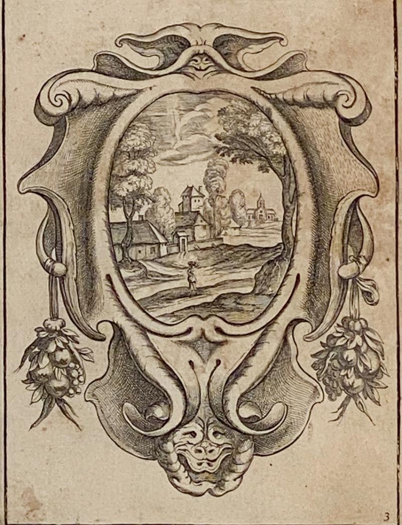 16th or 17th Century Engraving of Baroque Themes