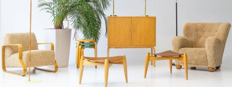 Rare Paavo Tynell Lighting and Nordic Design Greats at Haddadin