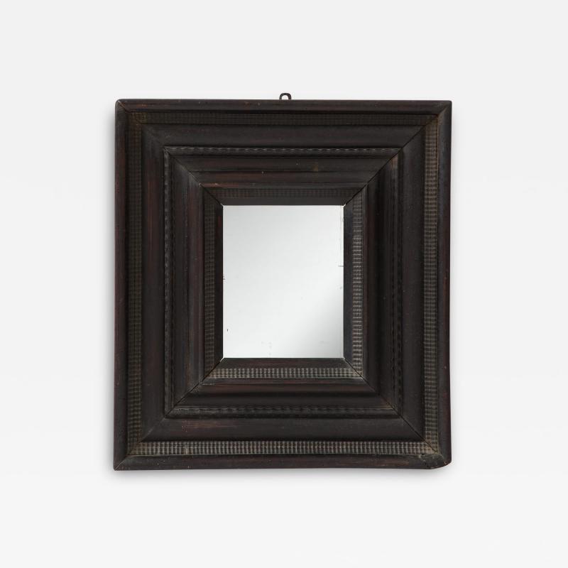 17th C Italian Ebonized Walnut Mirror