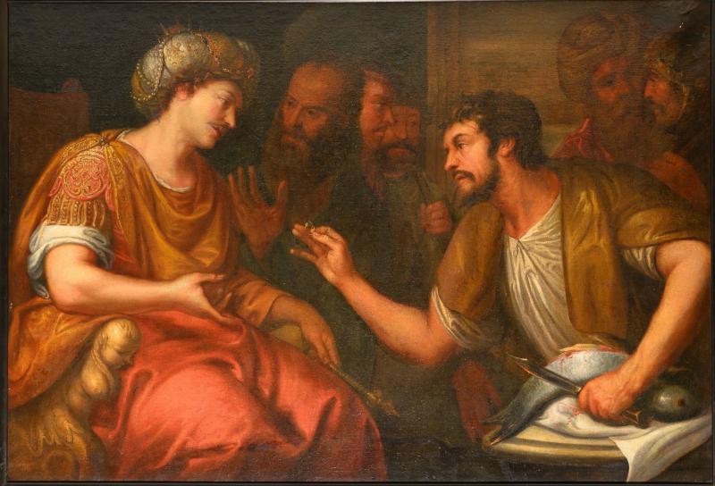 17th C The Ring of Polycrates Tyrant of Samos Circle of Antonio Molinari