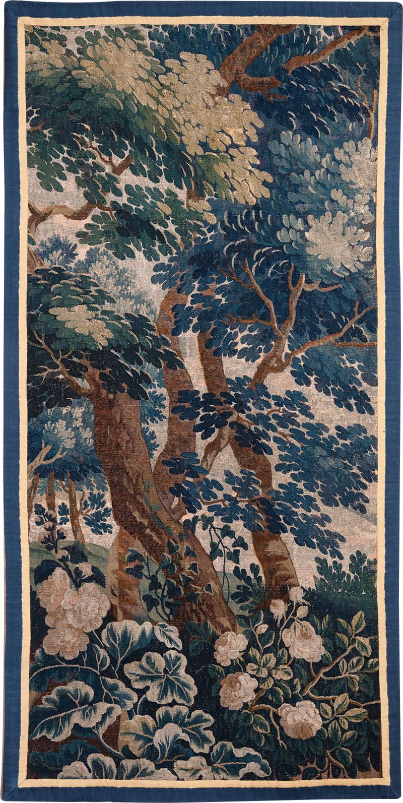 17th CENTURY FLEMISH VERDURE TAPESTRY FRAGMENT