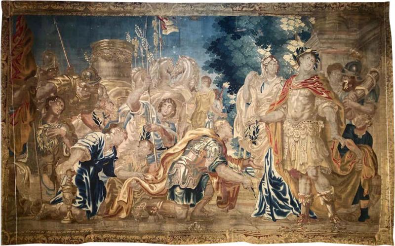 17th Century Flemish Tapestry Daris at Constantinople