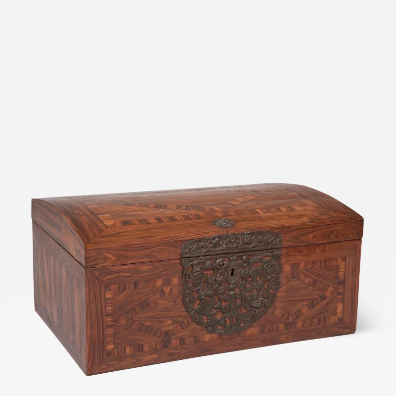 17th Century Franco Flemish Kingwood Marquetry Box