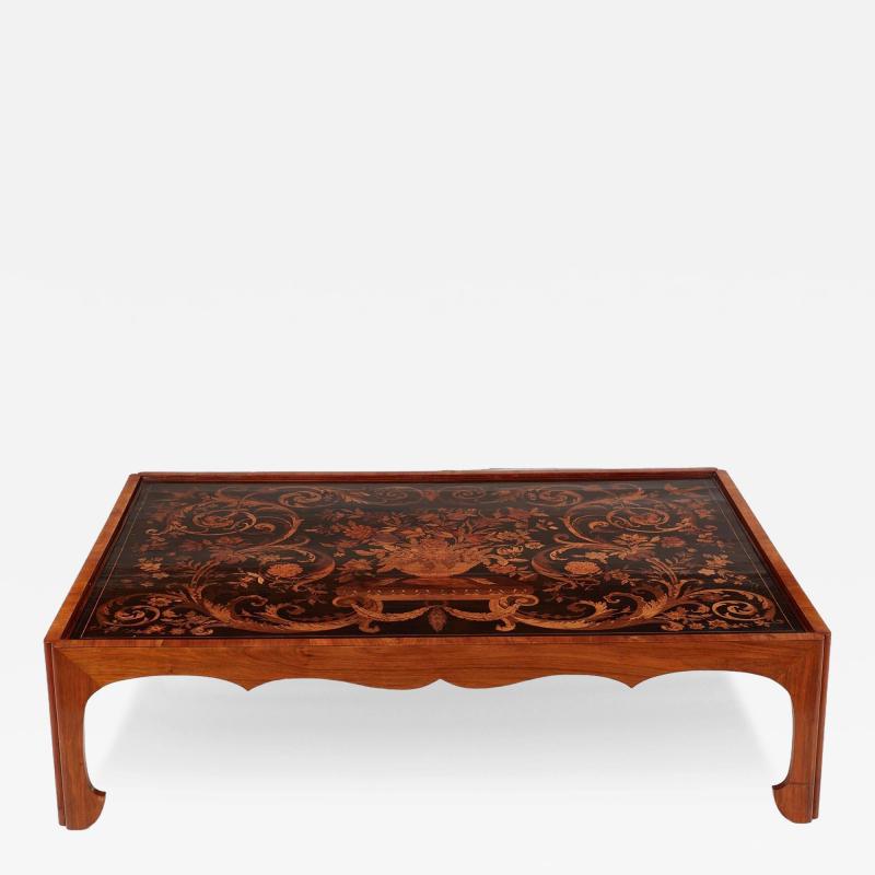 17th Century Marquetry Panel Coffee Table