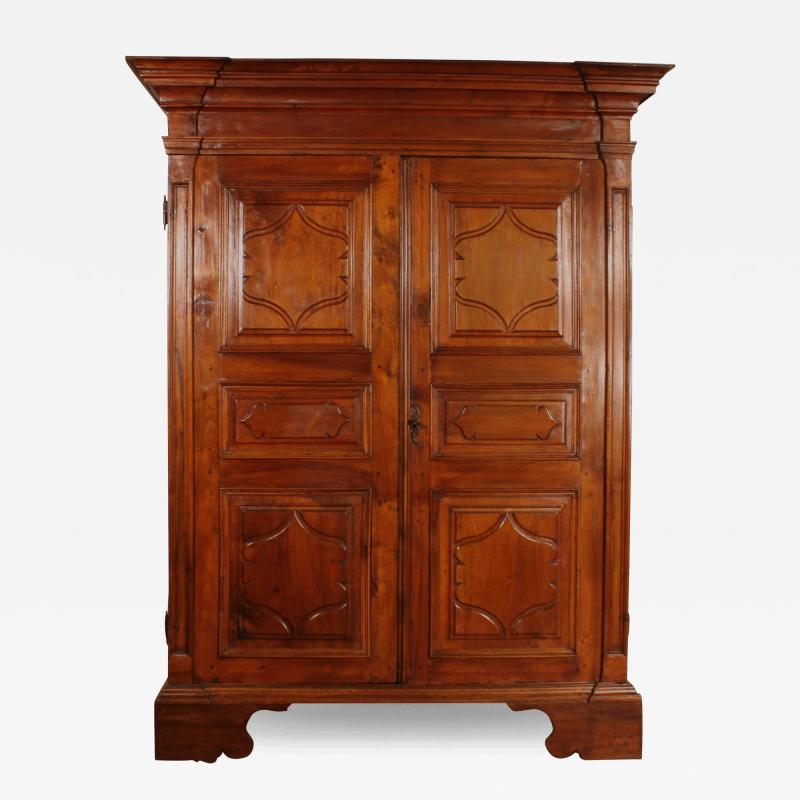 17th Century Walnut Wardrobe Italy