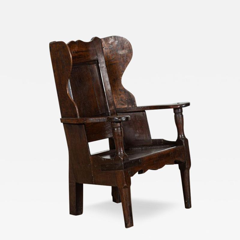 17thC English Oak Lambing Chair