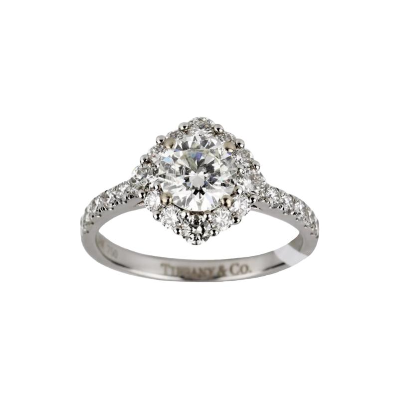 18 Carat White Gold And Diamond Ring