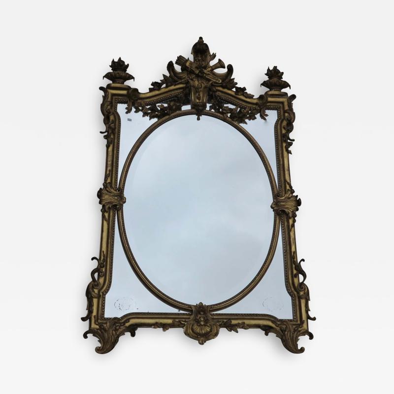 1880 Mirror Parecloses Gilded with Fire Urns