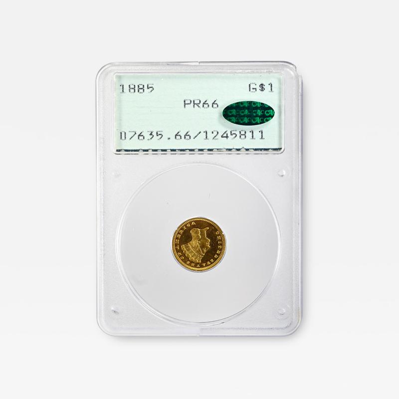 1885 G 1 Gold Dollar PCGS PR66 CAC RATTLER 