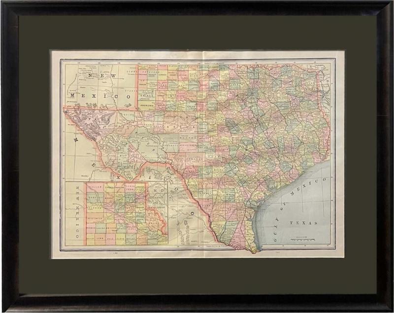 1894 Texas Map