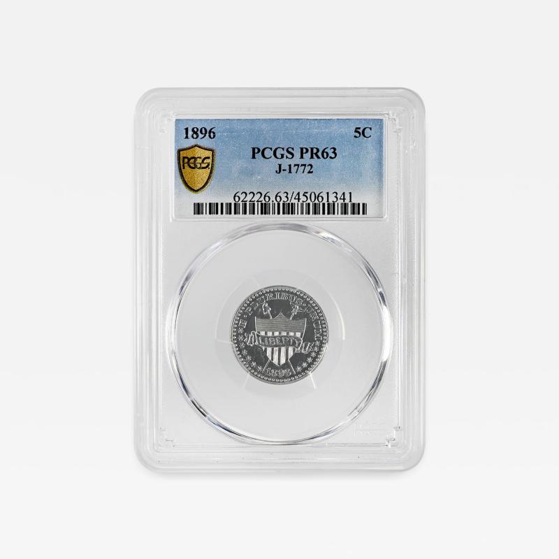 1896 5C J 1772 Patterns PCGS PR63