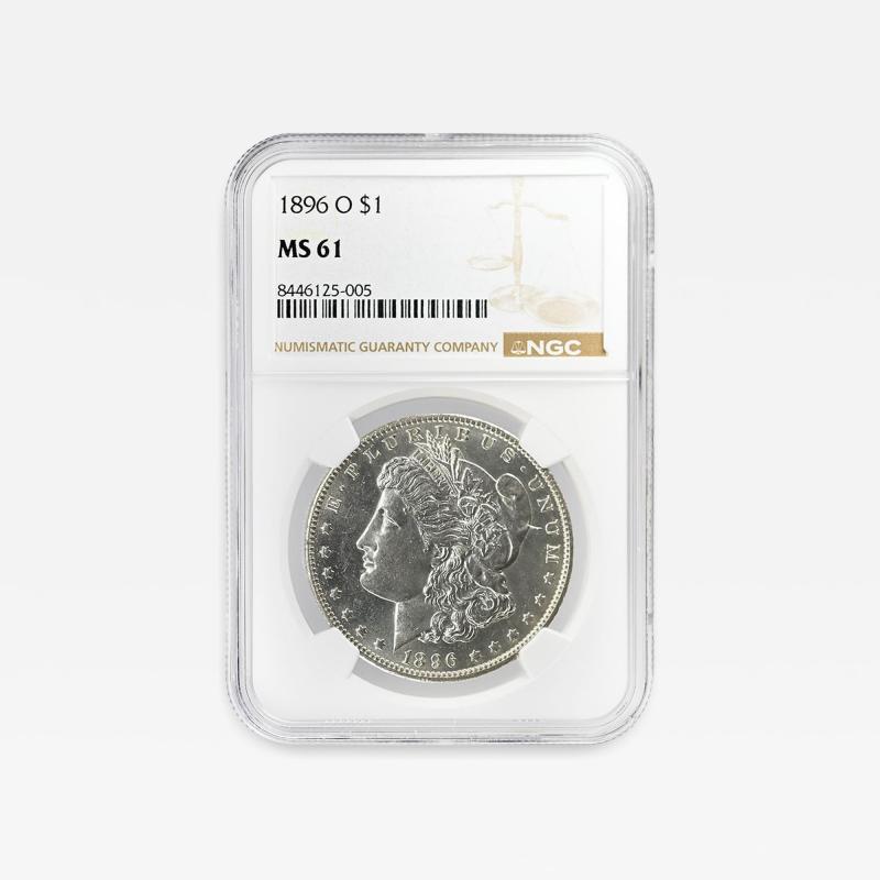 1896 O 1 Morgan Dollar NGC MS61