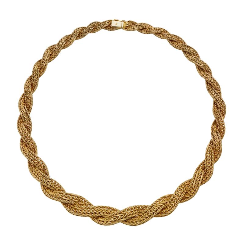 18K Gold Rope Necklace