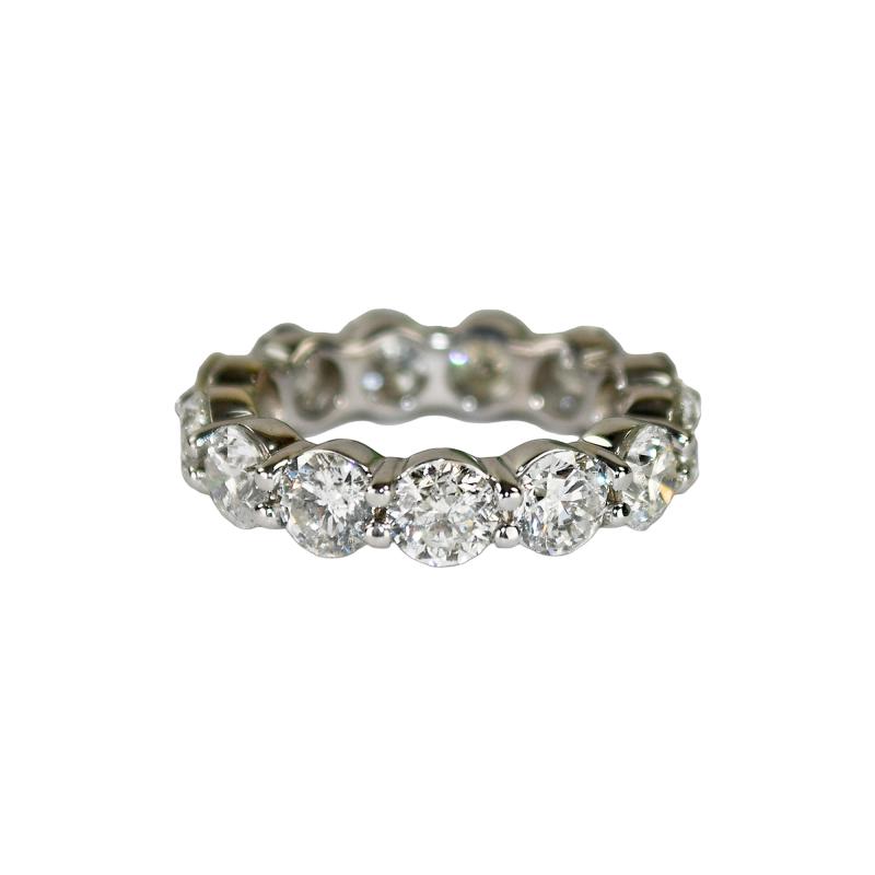 18K White Gold Diamond Eternity Ring 5 00ct