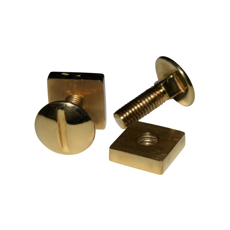 18K YG Screw and Nut Cufflinks