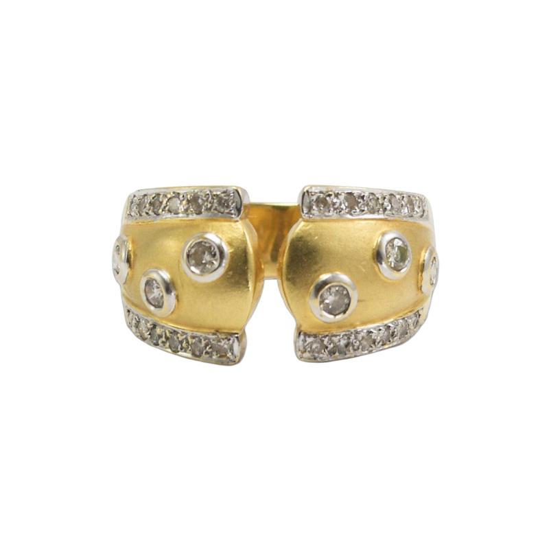 18K Yellow Gold Diamond Band 0 35ct