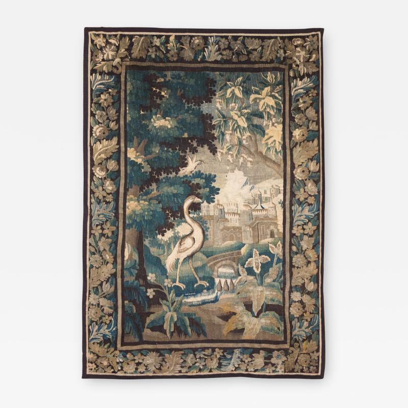 18TH CENTURY AUBUSSON VERDURE TAPESTRY