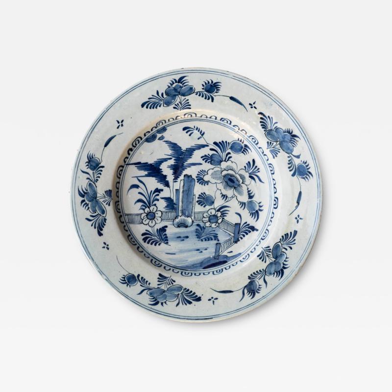 18TH CENTURY DELFT CHARGER IN CAMA EU BLEU