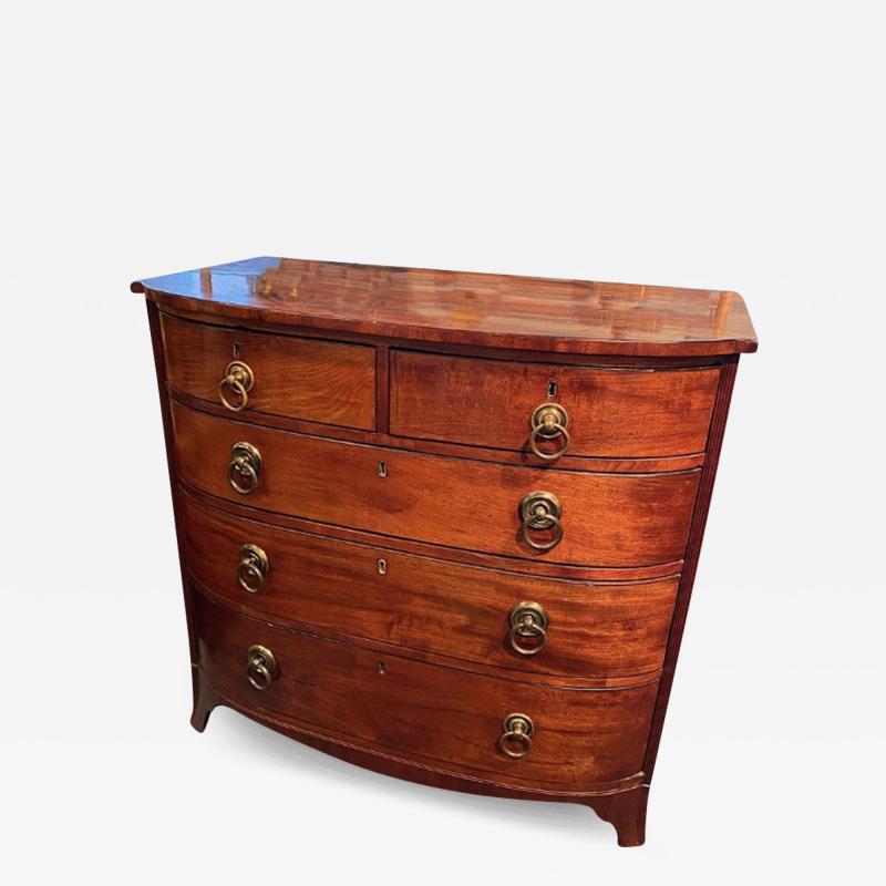18TH CENTURY GEORGIAN PERIOD MAHOGANY CHEST OF DRAWERS