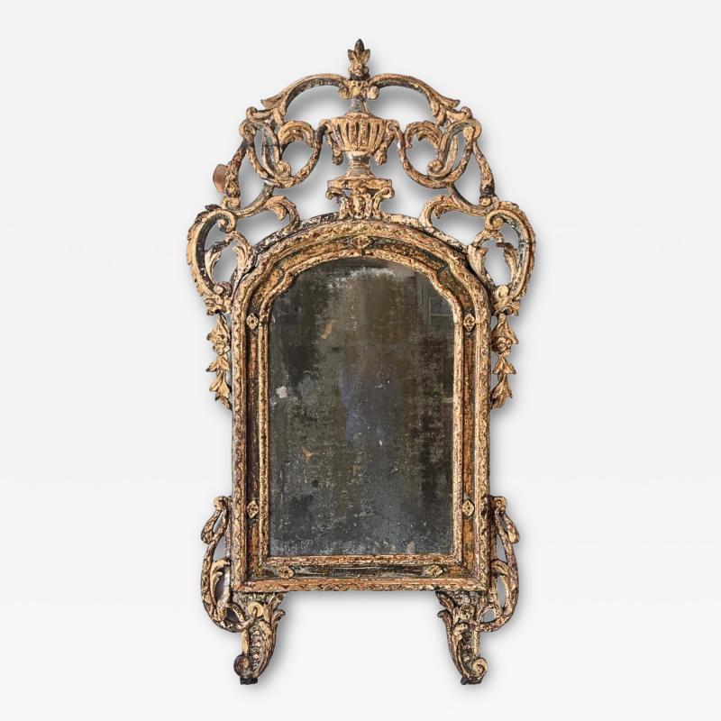 18th C Italian Rococo Paraclose Mirror