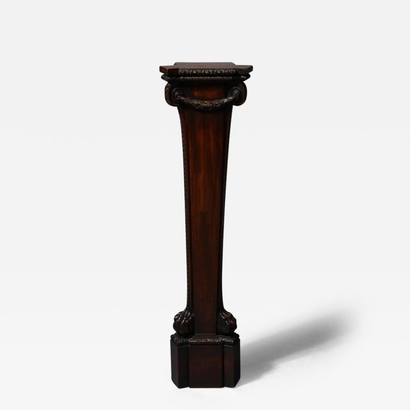 18th C Mahogany Term Pedestal