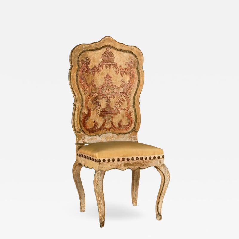 18th C Style Hendrix Allardyce Hall Chair W Antique Needlepoint