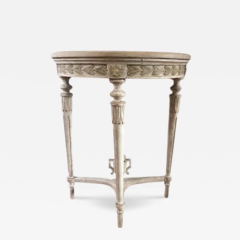 18th C Swedish Demi lune Console Table