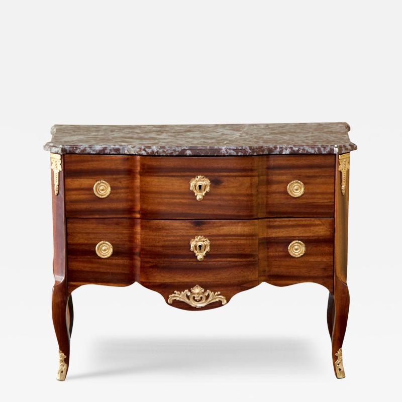 18th CENTURY SATINWOOD VENEERED COMMODE TRANSITION LOUIS XV XVI