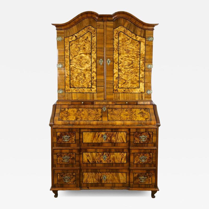 18th Century Baroque Secretaire Writing Cabinet Germany ca 1770