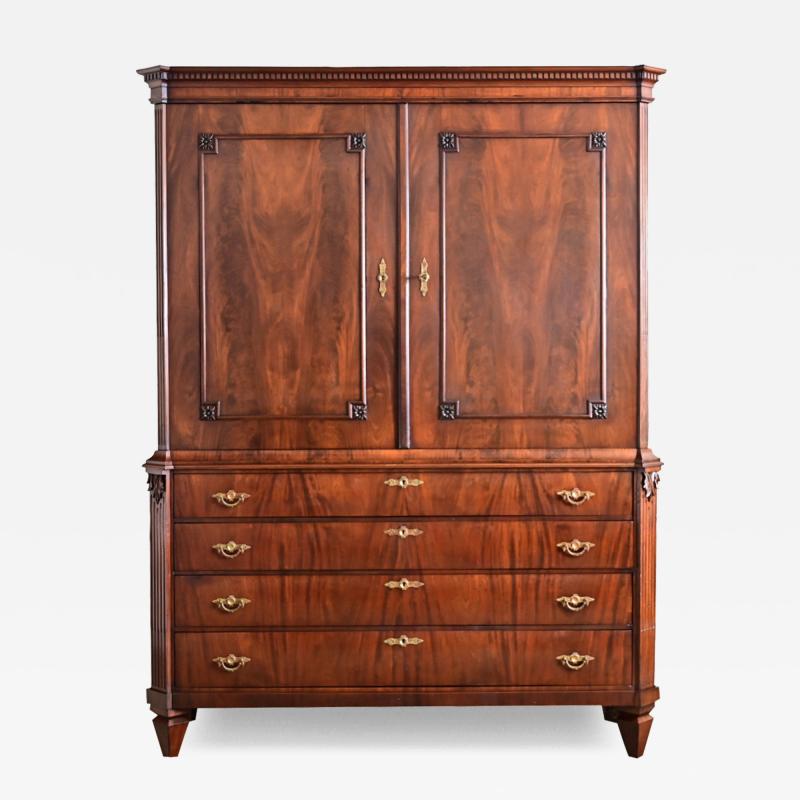 18th Century Dutch Louis XVI Style Mahogany Cabinet
