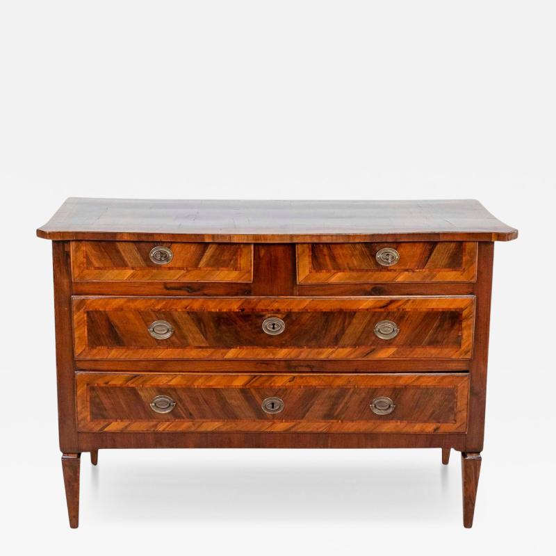 18th Century Emilian Louis XVI Walnut Chest of Drawers